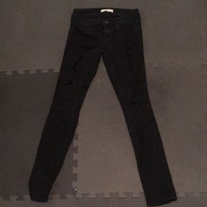 black ripped jeans!